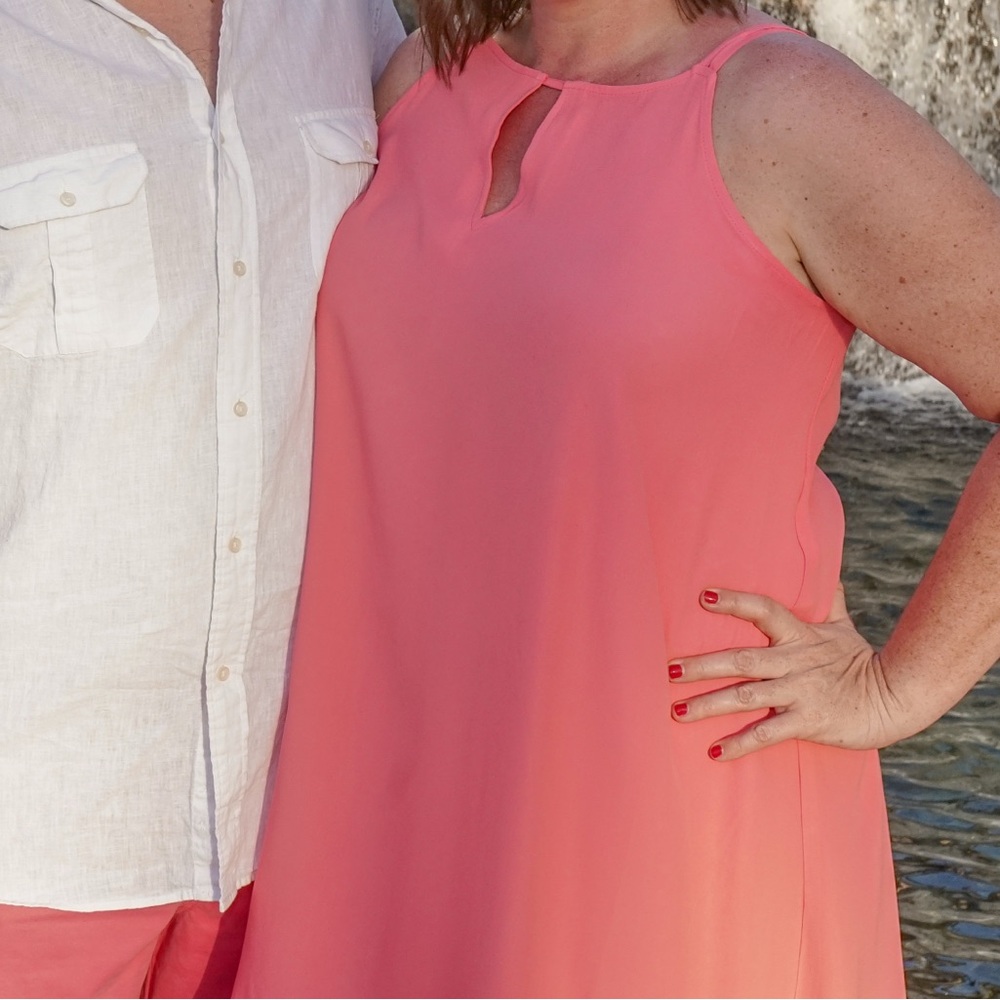 BB Dakota Coral Sleeveless Dress